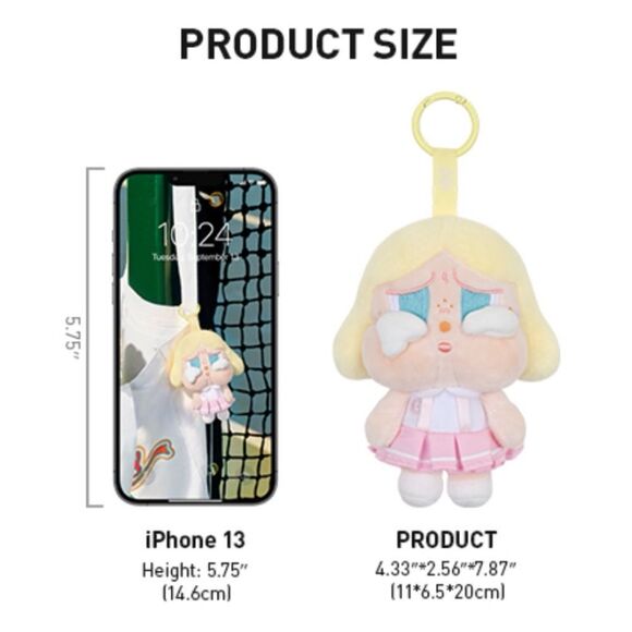 POP MART CRYBABY Sunset Concert Series “DIM GREEN” Plush Pendant Single Box - Picture 10 of 11